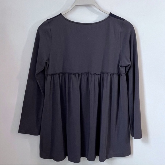 AMMA Long Sleeve Colorblock Tunic Top - Picture 2 of 13